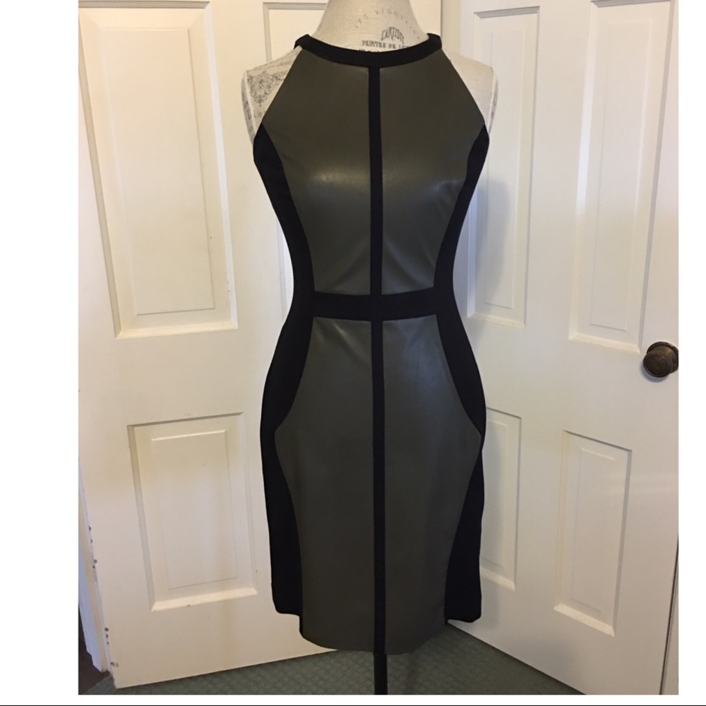 Gianni Bini Faux Leather Dress